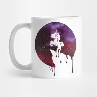 Cute Unicorn Fullmoon Watercolour Galaxy Universe Milkstreet Funny Gift Mug